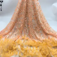 2021 नई स्पार्कलिंग अनुक्रम जला नारंगी फीता कपड़े के लिए पोशाक
