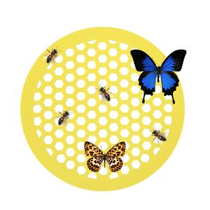 Yellow PP <b>Floating</b> Bee & Butterfly Waterer New Outdoor Garden Decor for Feeding & Bathing Pomelo Brand 1 Year Warranty - Product Image 1