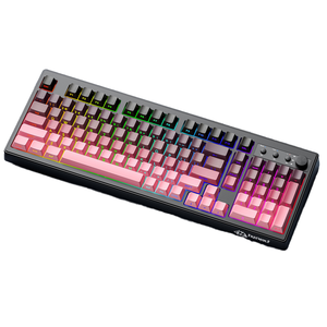 Free Wolf <span class=keywords><strong>K100</strong></span> Clavier sans fil <span class=keywords><strong>RGB</strong></span> 4000mAh à trois modes pour le bureau et les jeux Clavier à membrane de jeu gravé PBT - Product Image 2