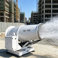 Canon à brouillard robuste de 30m, 50m, 60m, 100m pour la suppression industrielle de la poussière