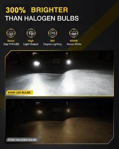 Gran oferta H3 bombilla de faro LED 30W 3400LM 6000K Plug and Play mismo diseño que la bombilla de faro HID para coche Universal - Product Image 3