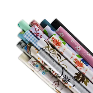 Thickened waterproof and anti-skid self-adhesive wallpaper Colorful pattern PVC wallpaper roll Simple floral wall sticker