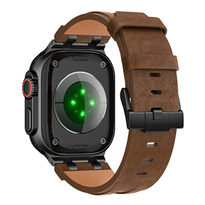 Bracelet de montre en cuir blanc de luxe sur mesure en gros pour Louis <span class=keywords><strong>Vuitton</strong></span> Apple I Ultra 9 4 Ka - Product Image 1