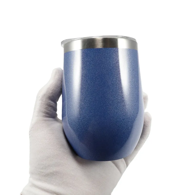 Hoge Kwaliteit Custom Goedkope Camping Mason Jar Groothandel Tiki Mokken Keramische Koffiemok Blauw 12Oz Wijn Tumbler
