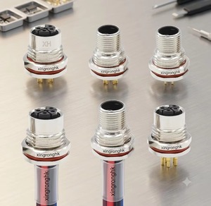 ซัพพลายเออร์ขั้วต่อ M12 5 ขา รหัส L ปลั๊กตัวผู้ ตัวเมีย ซ็อกเก็ต ฝาครอบกันน้ำ สายเชื่อม ขั้วต่อพลาสติกแบบวงกลม M12 - Product Image 1