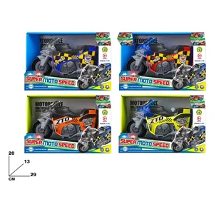 Motocicleta de Juguete Super Moto Speed de Plástico con Sonidos, Escala 1:16, para Niños de 2 a 4 Años - Product Image 1