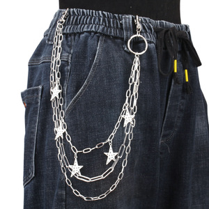 Hip Hop Star Multi Layered Waist <b>Chain</b> Zinc Alloy Fashion Body <b>Chain</b> Daily Wear - Product Image 1