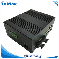 Commutateur réseau PoE géré à 8 ports du fabricant InMax Shenzhen, commutateur industriel Din-Rail