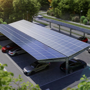 Bán Buôn Thép Không Gỉ Carbon Thép Năng Lượng Mặt Trời Năng Lượng Carport Gắn Hệ Thống Không Thấm Nước PV Bãi Đậu Xe Cấu Trúc Cho Năng Lượng Mặt Trời Carports - Product Image 4