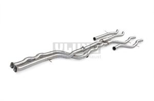 Système d'<span class=keywords><strong>échappement</strong></span> intermédiaire à longueur égale en acier inoxydable 304 pour BMW M3/M4 F80 F82 F83 S55 3.0T 2015-2019, avec ou sans résonateur (deux modes) - Product Image 6