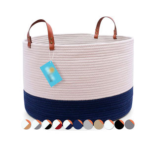 2024 nouveau panier à linge de salle de bain tissé panier de rangement de vêtements sales - Product Image 3