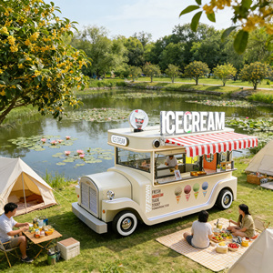 High Quality Electric Stainless Steel Food <b>Trailer</b> Concession Stand with Double Sinks for Fast Food - Product Image 1
