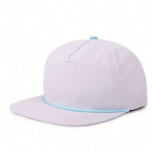 Gorra de Béisbol Original de Alta Calidad para Hombre, Gorra Plana de 5 Paneles con Cierre a Presión y Cuerda - Product Image 3