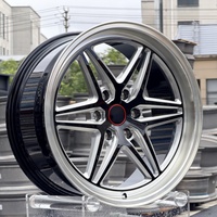 Rines Forjados Personalizados 17 18 19 20 21 22, Diseño Cóncavo Profundo, Acabado Negro Mecanizado para Autos Deportivos como Mustang, Challenger y Camaro