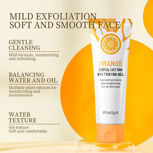 Venta al por mayor Eliminación de piel muerta Exfoliación Naranja Limpio Cuerpo Cara Gel Vitamina C Limpieza de poros Gel exfoliante facial - Product Image 2