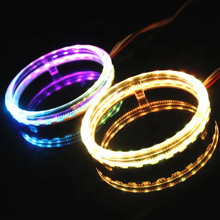 DLAND RGB Quang LED ANGEL EYE RING HALO Cho BMW Phong Cách, Với 80MM Và 95MM Có Sẵn