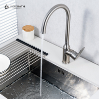 Grifo de Cocina WELS con Marcado de Agua, Mezclador de Agua Fría y Caliente con Manija Cuadrada Ultrafina para Venta al por Mayor con Embalaje Minorista Personalizado