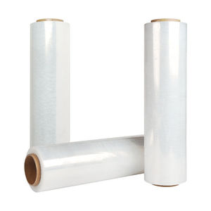 Produttore vendite dirette <span class=keywords><strong>18</strong></span> Micron pellicola elasticizzata e Ultra grande Volume LLDPE pellicola di avvolgimento 50cm di larghezza morbido e a prova di umidità - Product Image 3