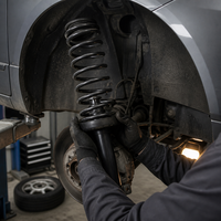 Perangkat Pengangkat dan Penurun Suspensi Per Baja Alloy Warna Biru 1,8 Inci (1,8"F/2,0"R) untuk Chrysler 300 RWD 2011-2023