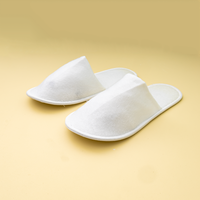 Safepure – Chaussons SPA d'intérieur blancs antidérapants et respirants en tissu éponge doux, à bout fermé, de haute qualité, pour hôtels et spas