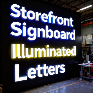 Cửa hàng ngoài trời chiếu sáng <span class=keywords><strong>backlit</strong></span> chữ ánh sáng Hộp bảng quảng cáo hình chữ nhật trang trí <span class=keywords><strong>mini</strong></span> liền mạch không gỉ - Product Image 1