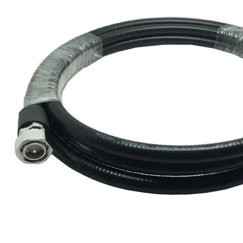 4.3-10 Male Connector to 7/16 DIN Plug Connector for 1/2 SF Superflexible Cable Pigtail Assembly
