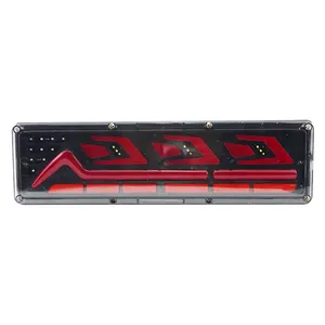 Combination Tail Lights LED High Quality with Red Clear Lens 24V For Trailer Truck Camper RV