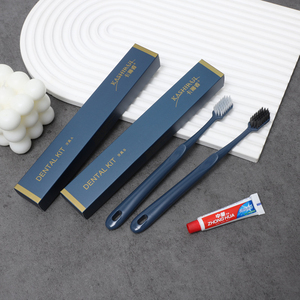 Articles de toilette personnalisés avec logo pour <span class=keywords><strong>hôtel</strong></span>, brosses à dents jetables, peignes, design portable, ensemble brosse à dents et peigne jetables - Product Image 3