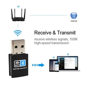 2 in 1 USB <b>WiFi</b> BT4.2 <b>Adapter</b> 150M Mini Wireless Network Card BT4.2 Combo Dongle Receiver for Desktop Laptop PC Windows - Product Image 6