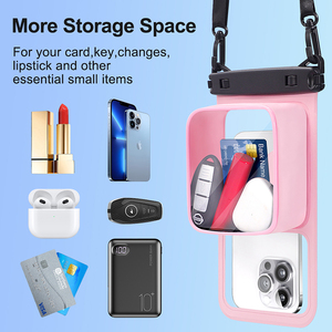 Nouvel arrivage Grand espace de stockage IPX8 Sac de téléphone portable étanche flottant Pochette pour les sports de plein air - Product Image 5
