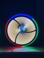 Luz de Fondo Profesional Retro para Escenario, Dorado Mate, RGB, Mapeo de Píxeles, DMX512, Equipo para Discoteca, DJ, Fiesta, Boda, Espectáculo