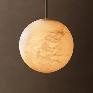 Lampadario RHOEM in Alabastro Intagliato <span class=keywords><strong>a</strong></span> Mano, Decorazione di Lusso per Soggiorno, Villa, <span class=keywords><strong>Camera</strong></span> <span class=keywords><strong>da</strong></span> <span class=keywords><strong>Letto</strong></span> - Product Image 5