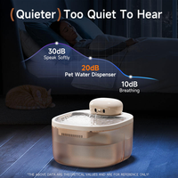 Fontaine à eau pour animaux de compagnie Vansity Cat, distributeur d'eau en acier inoxydable, rechargeable, logo personnalisé, capteur sans fil
