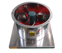 Ventilateur de toit en aluminium à flux axial, type de toit de ventilateur d'échappement d'incendie.