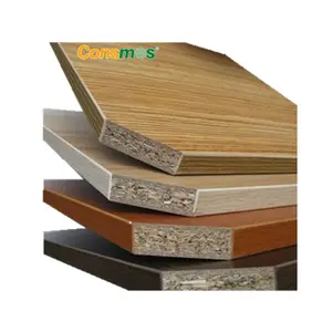 เฟอร์นิเจอร์คุณภาพสูง particle BOARD/เมลามีนลามิเนต chipboard Linyi Consmos โรงงาน