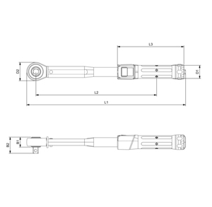Nuevo Original <span class=keywords><strong>Wuerth</strong></span> 1/2 \ "Llave dinamométrica (60-300NM) acabado de aleación de acero llave de vaso Industrial para herramienta de Hardware - Product Image 4