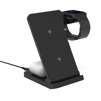 Produits uniques Chargeur sans fil pliable 3 en 1 Chargeur sans fil de voyage universel 15W Station de support de charge rapide Support