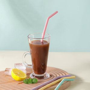 Pailles à boire en silicone pliables et réutilisables, sans BPA, qualité alimentaire, pour eau, jus et autres boissons - Product Image 3