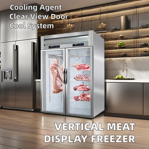 Thương mại dọc thịt hiển thị mát treo thiết kế Thiết bị làm lạnh an toàn tươi thịt Tủ đông với hiệu quả hiển thị - Product Image 4