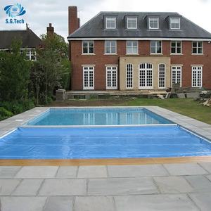 Cubierta Automática de Seguridad <span class=keywords><strong>para</strong></span> Piscina Exterior de PVC/PC, Impermeable, con Kit Completo de Accesorios y Deslizadores Bajo la Riel - Product Image 3