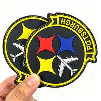 Écussons en PVC souple personnalisés avec logo 3D en relief et fixation auto-agrippante, badges Cyberpunk stylés pour gamers, vente en gros