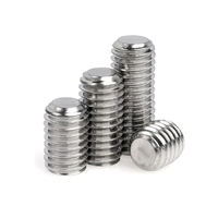 Vis sans tête à six pans creux en acier inoxydable SS304 SS316, classe 8, DIN913 DIN916 M3-M20, à pointe plate et conique