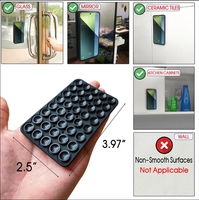 Support de téléphone en silicone pour PC, avec aspiration étanche et antidérapant, compatible avec iPhone et Android