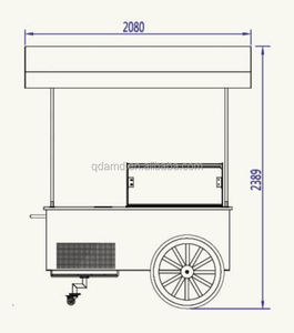Chariot de présentation de glaces italiennes mobile <span class=keywords><strong>avec</strong></span> réfrigération ventilée, dégivrage <span class=keywords><strong>automatique</strong></span>, efficacité énergétique 5 étoiles - Product Image 4