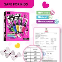 Enfants maquillage jouets douanes Portable étui de voyage Kit de cosmétiques sûr enfant rouges à lèvres vernis à ongles semblant jouer maquillage jouet