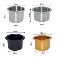 Support de tasse en acier inoxydable épaissi pour restaurants, cinémas, canapés et porte-gobelets de voiture