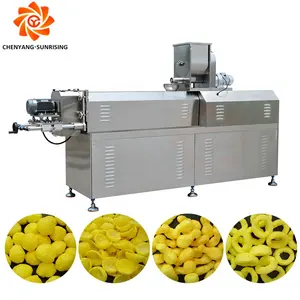 Multifunction Complete Production Line Cheese Ball Puffed Corn Snacks Extruder Making Machine