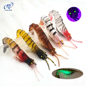 <span class=keywords><strong>Esca</strong></span> <span class=keywords><strong>Artificiale</strong></span> Morbida Multi-Articolata Alpha Luminous a Forma di Gamberetto con Testa Piombata, <span class=keywords><strong>Esca</strong></span> in <span class=keywords><strong>Silicone</strong></span> per Acqua Salata e Dolce - Product Image 1