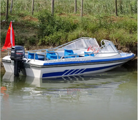 Bateau Jet en Fibre de Verre Personnel Meilleur Design pour Sports Nautiques, Kart, Vente Multi-Fonctionnel, Bateau Rapide Compétitif et de Divertissement