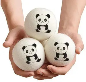best seller 2023 trending laundry new products eco organic merino hand made wool felt dryer balls 6 pc as seen on TV